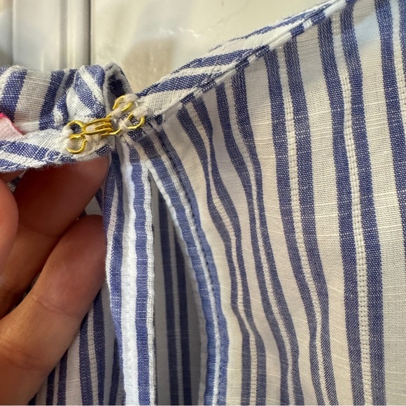 Lilly Pulitzer Blue and White Striped Blouse - Picture 13 of 16